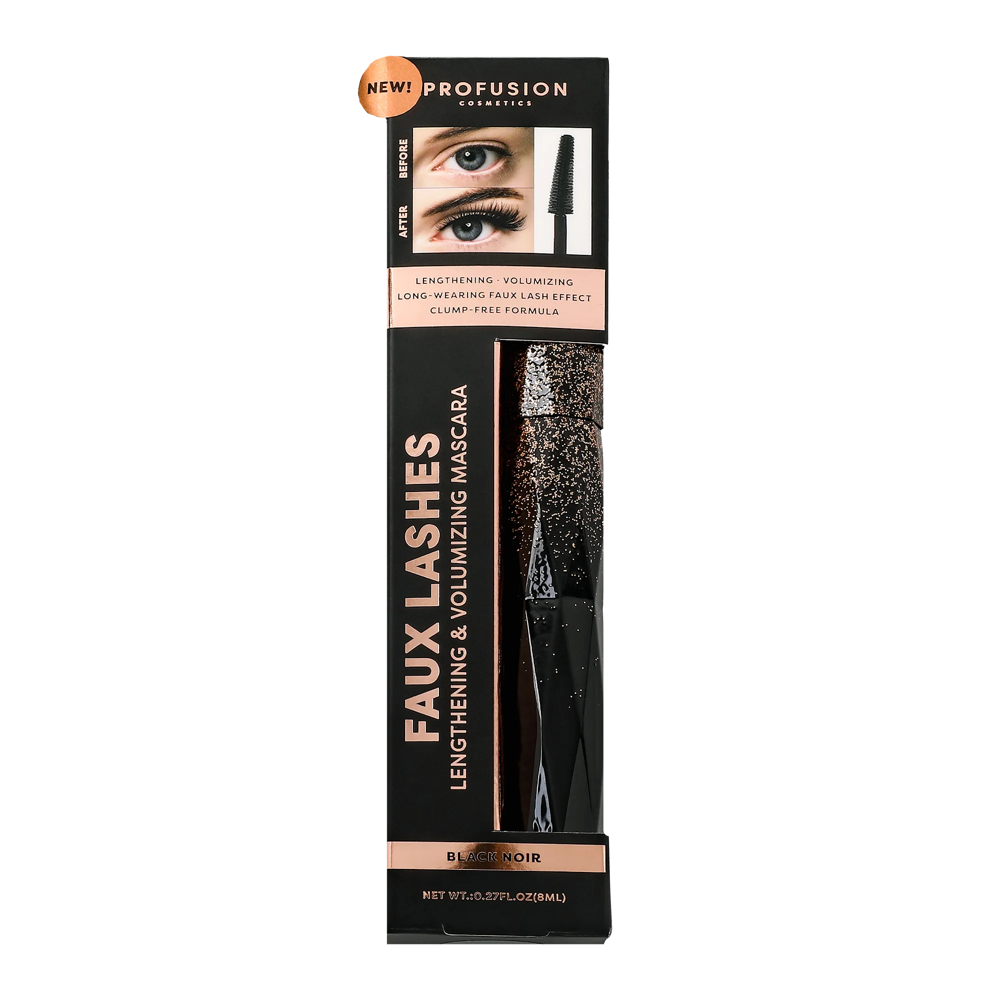 FAUX LASHES | LENGTHENING & VOLUMIZING MASCARA