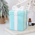 Blue Christmas Present Oil Burner