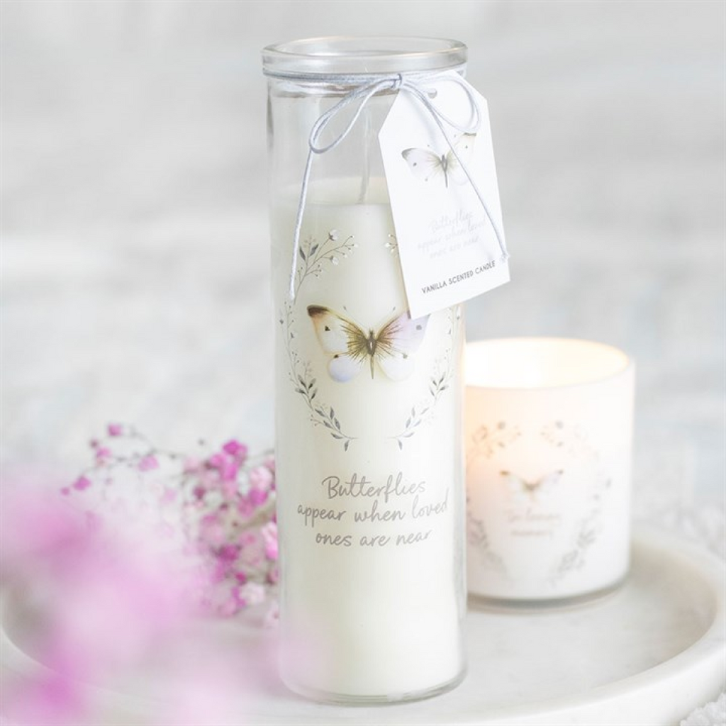 Butterflies Appear Vanilla Tube Candle