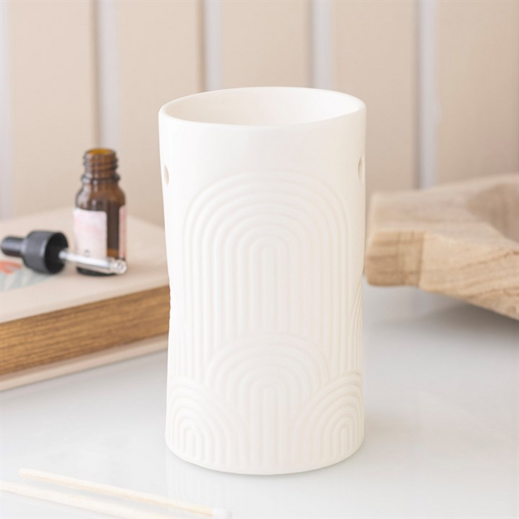 Embossed Arch Oil Burner and Wax Warmer