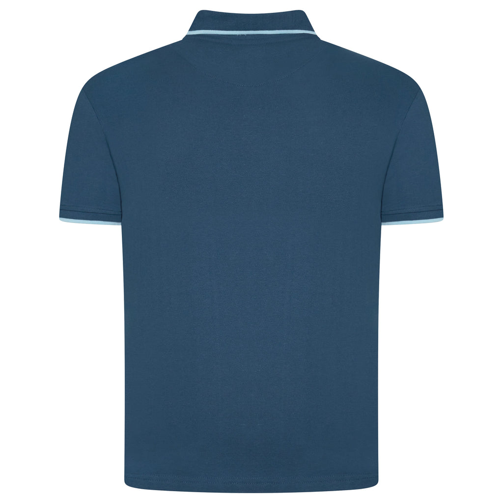Evryone Contrast Tipped Polo Shirt