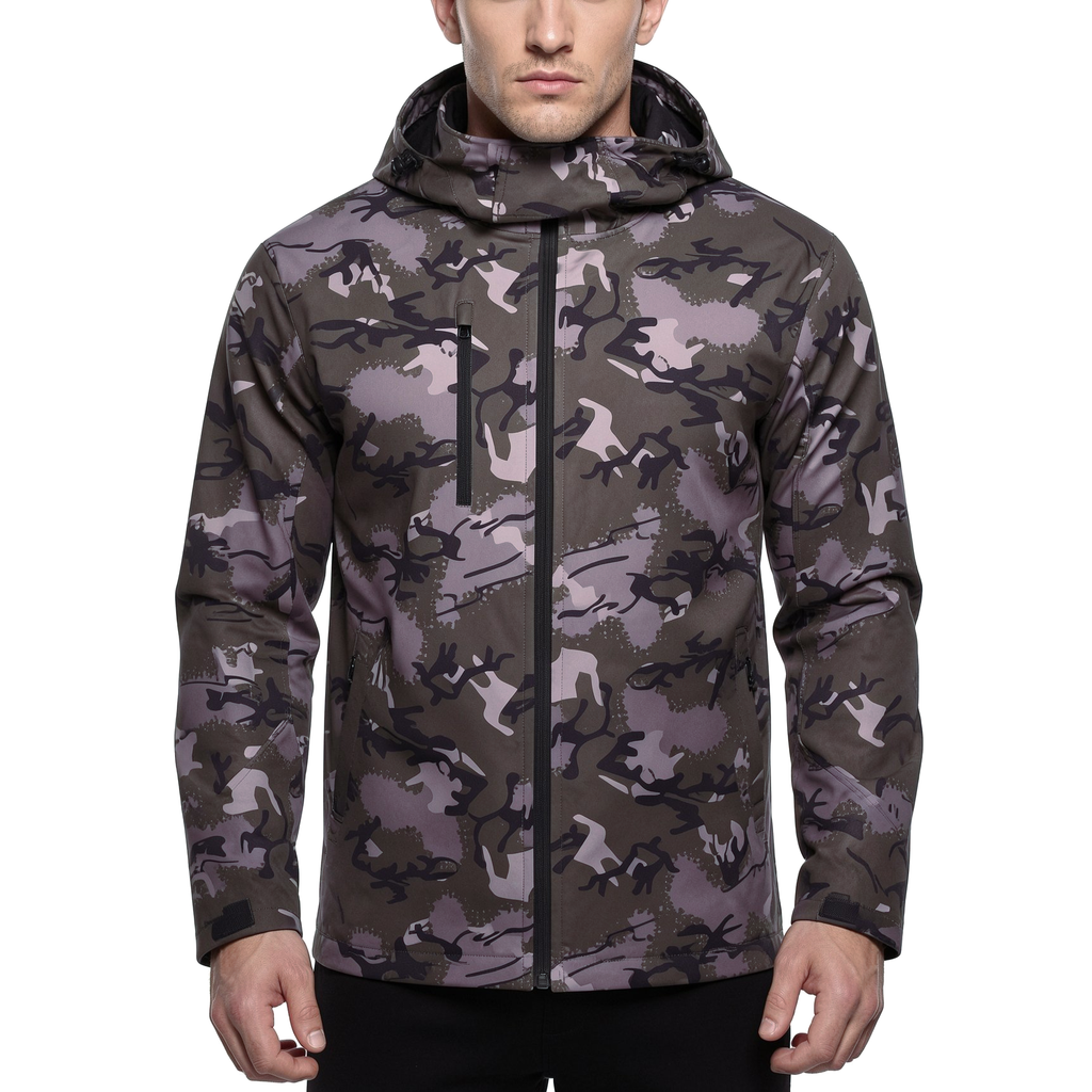 Result Camo TX Performance Hooded Softshell Jacket