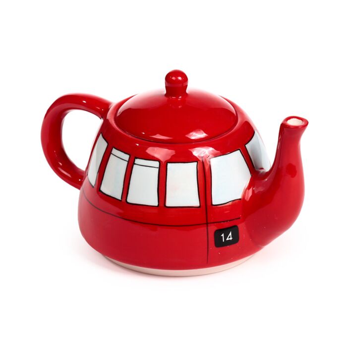 Fun Novelty Routemaster Red Bus Teapot and Cup Set for 1